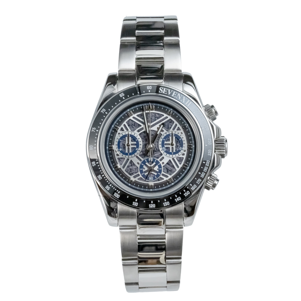 SEVENXII Day tona Chronograph Sapphire Automatic Chronograph Mechanical Watch for Men Waterproof Casual