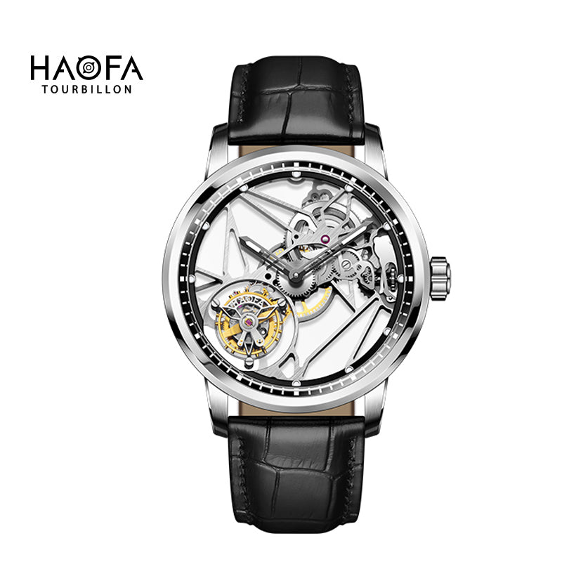 Haofa Luxury Skeleton 7 Clock Tourbillon Watch 1925B