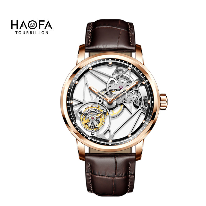 Haofa Luxury Skeleton 7 Clock Tourbillon Watch 1925B