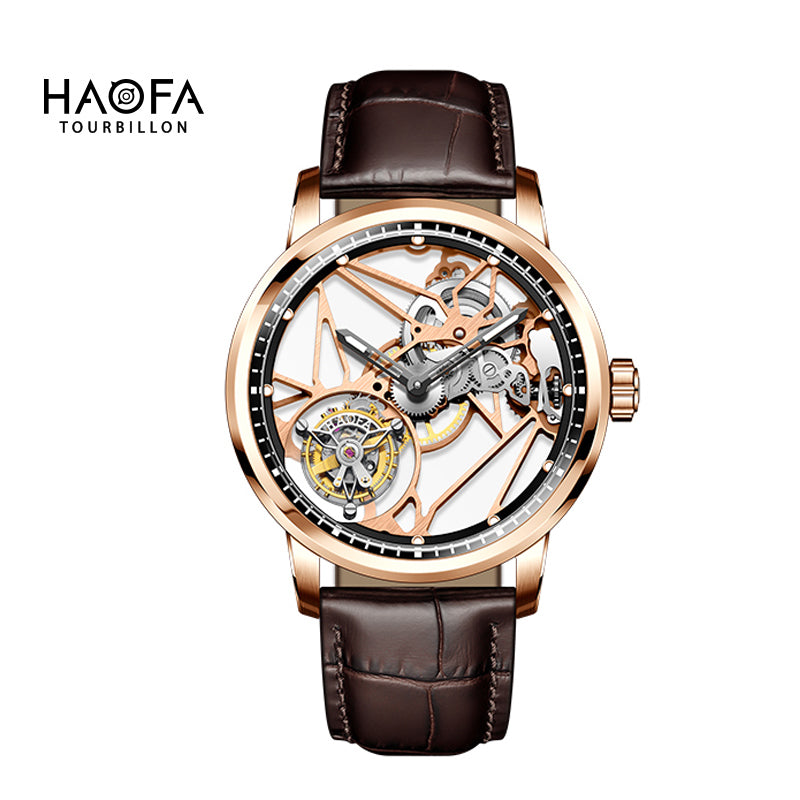 Haofa Luxury Skeleton 7 Clock Tourbillon Watch 1925B