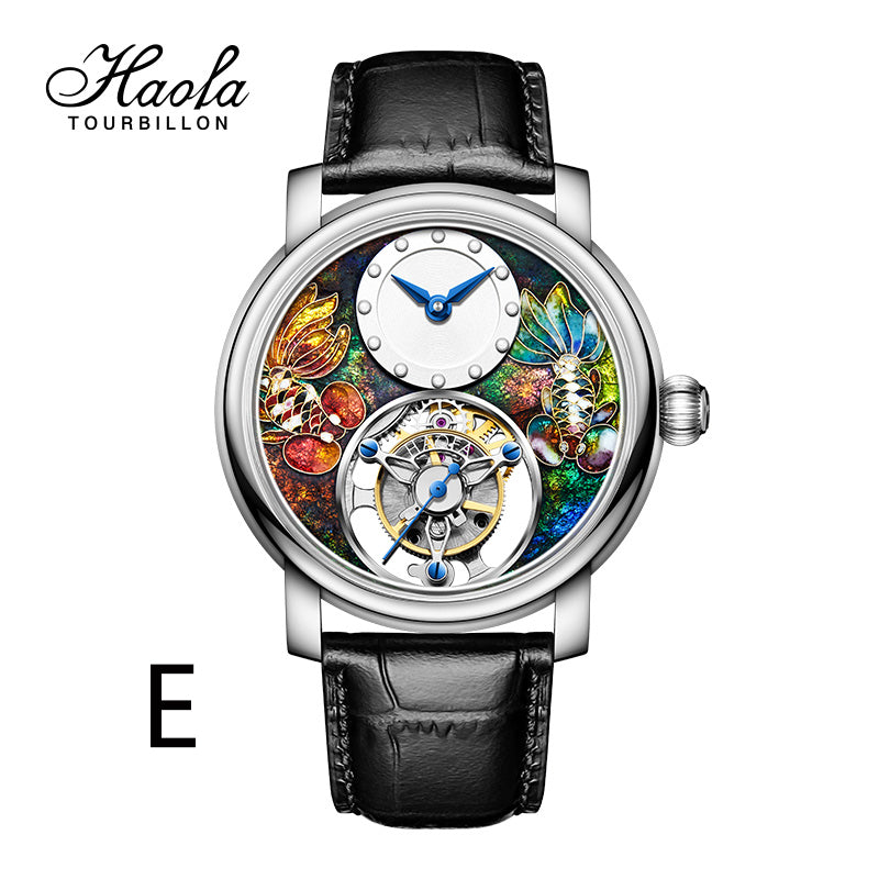 Reserve(30 days)--HAOFA Enamel (Cloisonne) Carp Tourbillon 2218