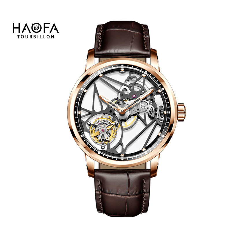 Haofa Luxury Skeleton 7 Clock Tourbillon Watch 1925B