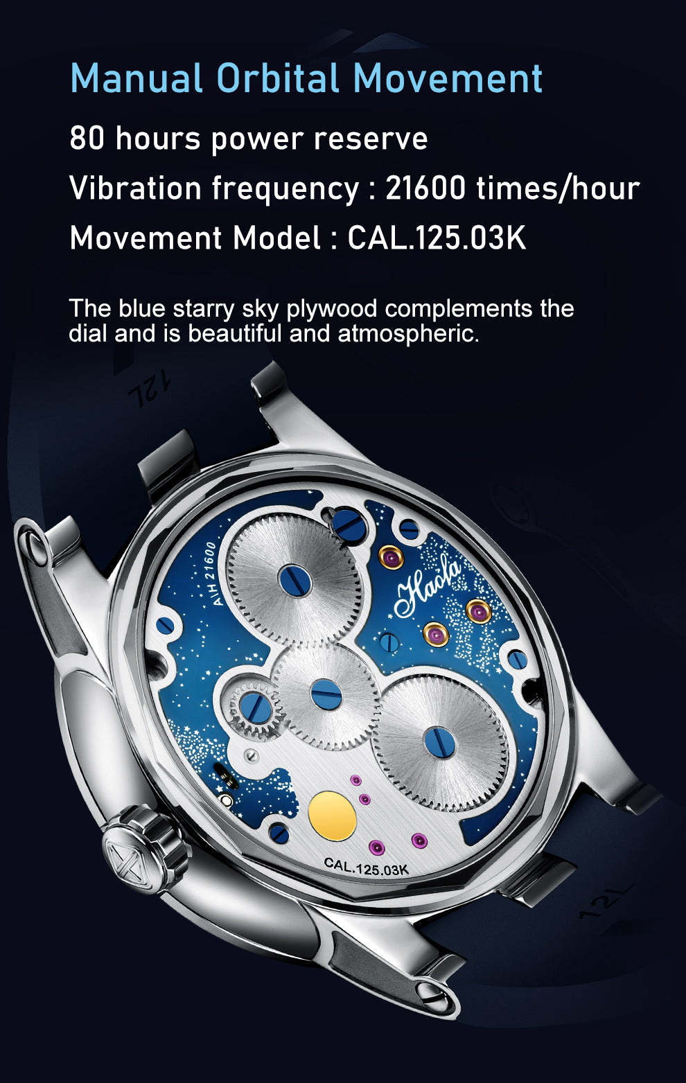 HAOFA Moon Carrousel 1953 Super Luminous Watch
