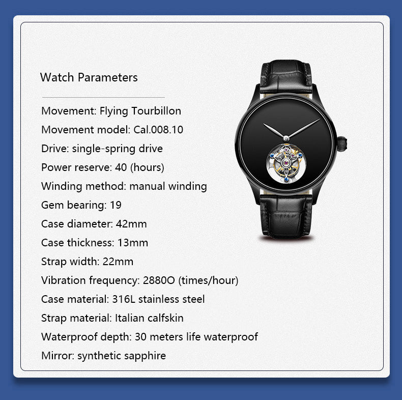 Haofa Simple Tourbillon Watch for Men 1039