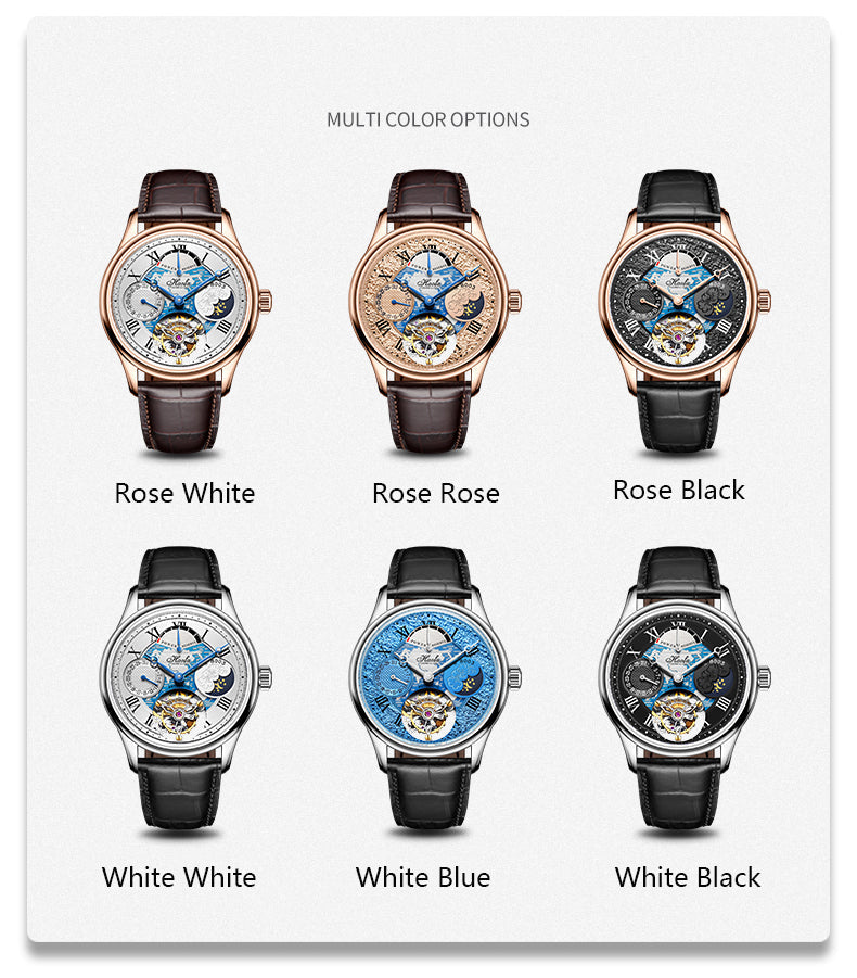 Haofa Date Display Tourbillon Watch Day And Night 8003