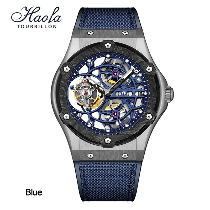 Haofa Tourbillon 1918 Carbon Fiber Bezel Titanium Alloy Case