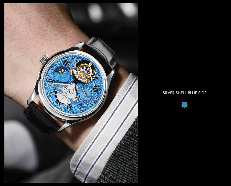 Haofa Date Display Tourbillon Watch Day And Night 8003