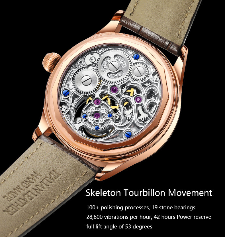 Haofa GMT Day And Night Tourbillon Movement Watch 1035 Top Finish Case