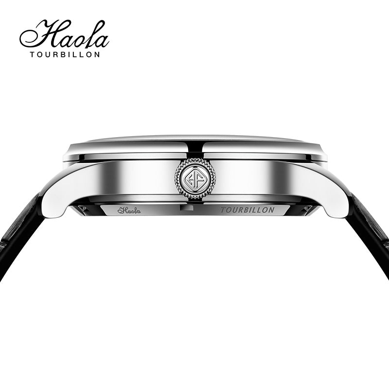 HAOFA 12'Clock Power Reserve Display Automatic Tourbillon Watch
