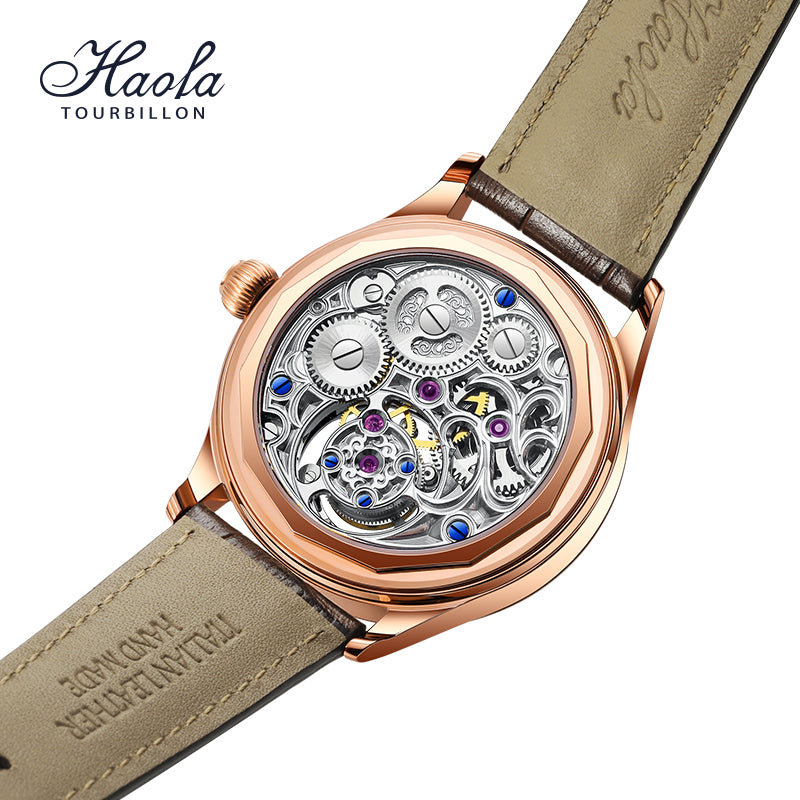 Haofa GMT Day And Night Tourbillon Movement Watch 1035 Top Finish Case
