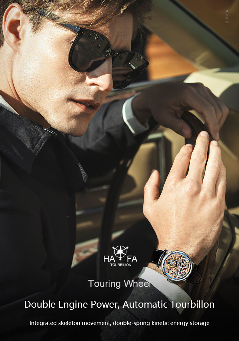 HAOFA Automatic Tourbillon Double Spring Watch 1931