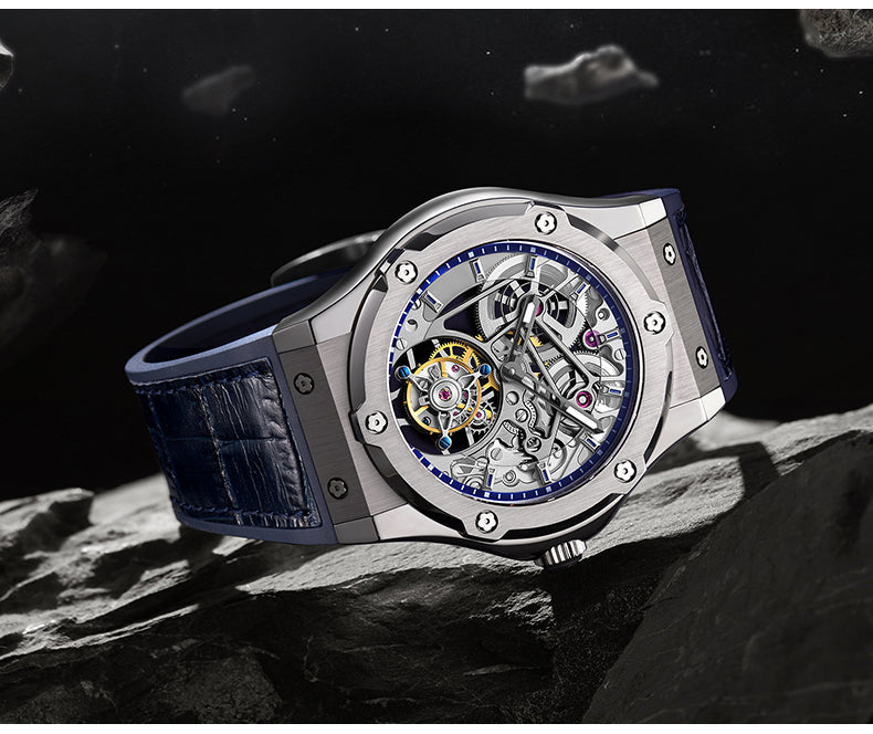 HAOFA Double Barrel Tourbillon 1917 Watch 72 Hours Power Convex Sapphire Mirror