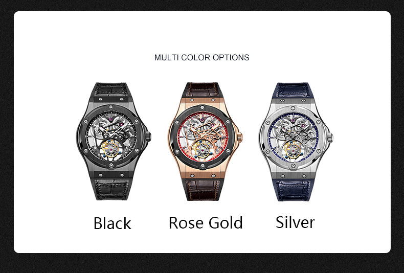 HAOFA Double Barrel Tourbillon 1917 Watch 72 Hours Power Convex Sapphire Mirror
