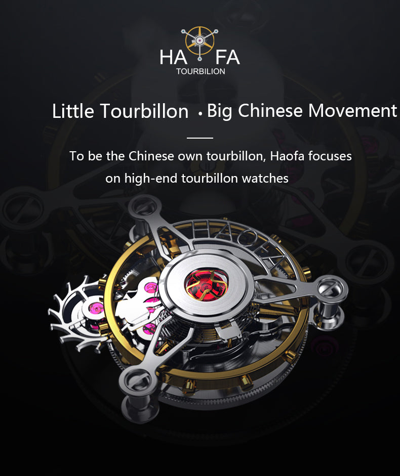 HAOFA Automatic Tourbillon Double Spring Watch 1931