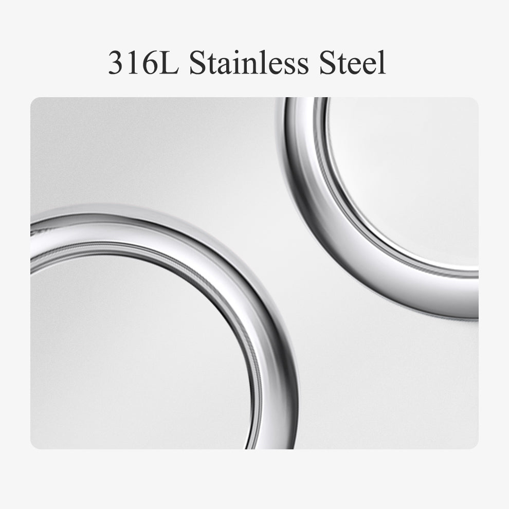 Haofa HFT1001 Titanium Stainless Steel Tourbillon Necklace