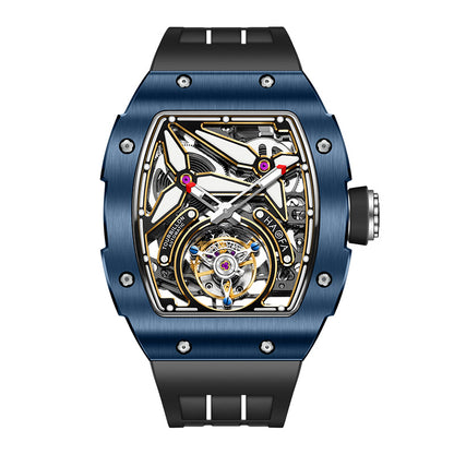 HAOFA Ceramics Bezel Automatic Tourbillon 1901-2 Double Spring Watch