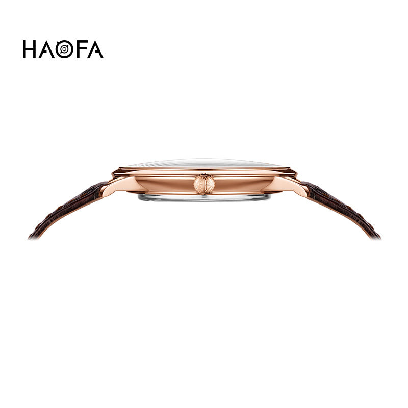 Haofa Ultra-thin Automatic Mechanical Watch for Men Calendar Waterproof Sapphire Watches 1606