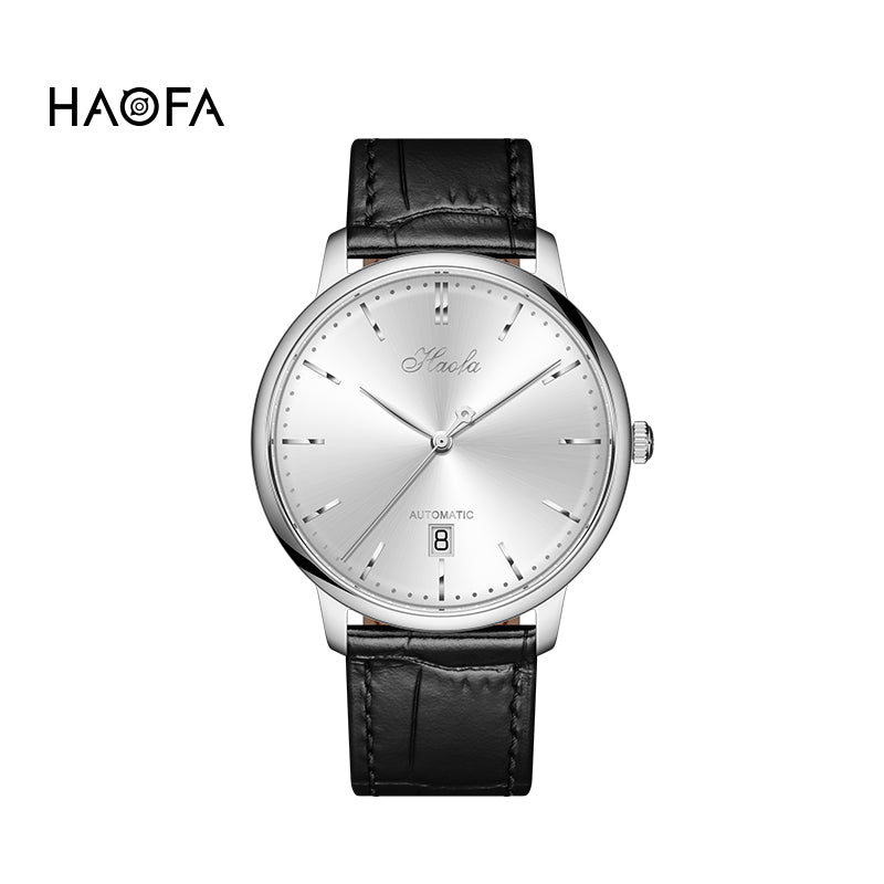 Haofa Ultra-thin Automatic Mechanical Watch for Men Calendar Waterproof Sapphire Watches 1606