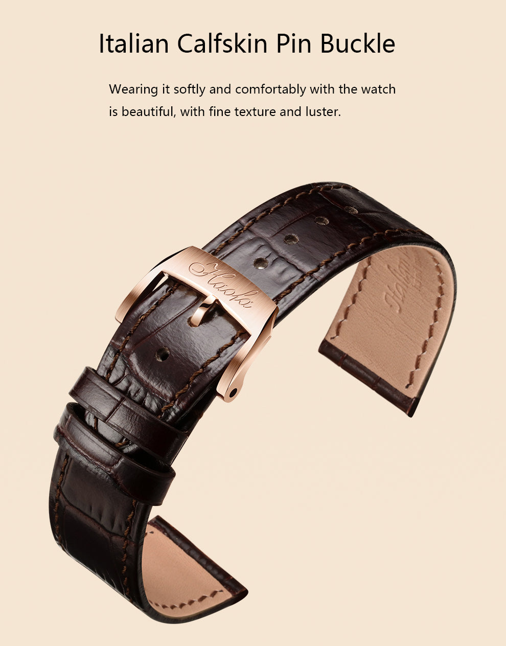 Haofa Ultra-thin Automatic Mechanical Watch for Men Calendar Waterproof Sapphire Watches 1606