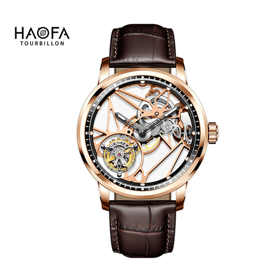 Haofa Luxury Skeleton 7 Clock Tourbillon Watch 1925B