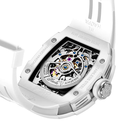 HAOFA Ceramics Bezel Automatic Tourbillon 1901-2 Double Spring Watch