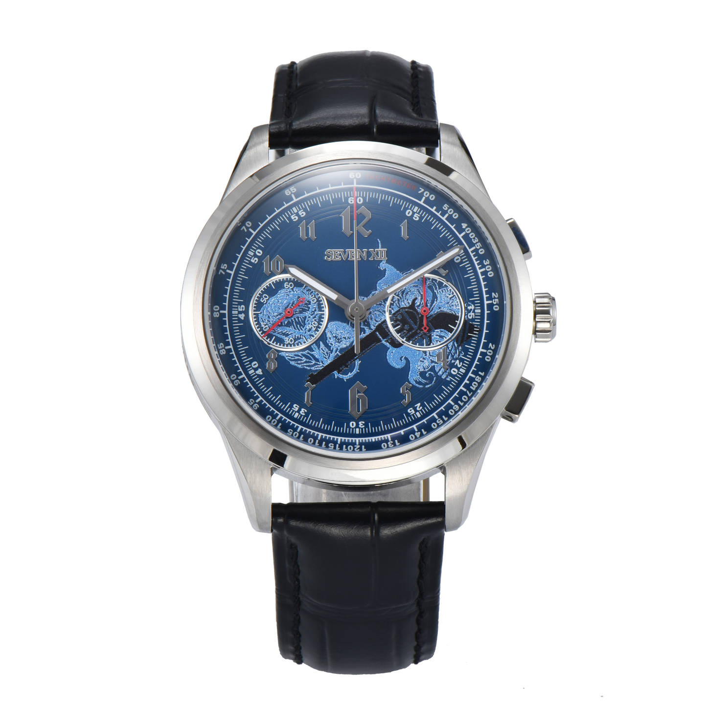 SEVEN XII Retro Chronograph ST1901 Movement Hand Winding Men Wristwatch Sapphire Crystal Waterproof S002