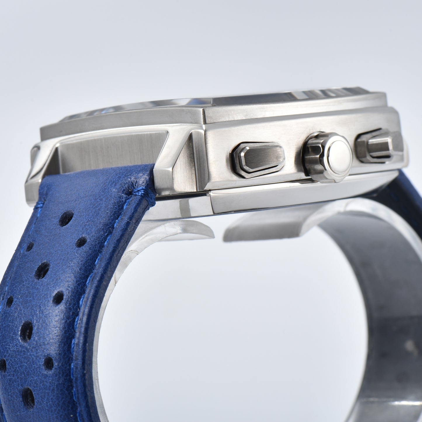 SEVEN Square Chronograph Watch for Men Sapphire Crystal Waterproof Automatic Wristwatch