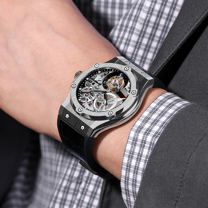 Haofa 1916 Double Barrel Tourbillon Watch