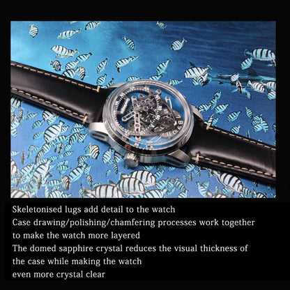 GearMagus Special-Shaped Gears Telescopic Hands Watch Swiss SW200  Automatic Movement  Luminous MS03