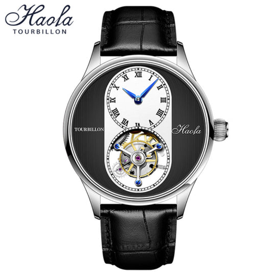 HAOFA 1025 Yacht Teak Wood Grain Craft Tourbillon Watch