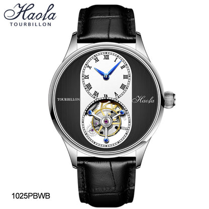 HAOFA 1025 Yacht Teak Wood Grain Craft Tourbillon Watch