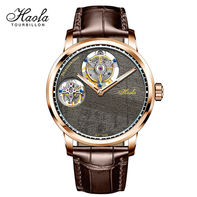 Haofa Real Double Tourbillon Watch