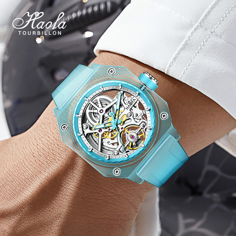 HAOFA Color Crystal Automatic Watch Power 72 Hours 2208