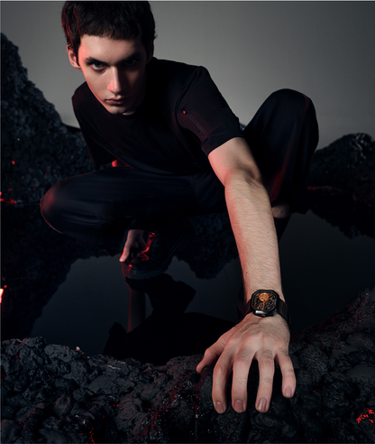 AGELOCER New Design Volcano Automatic Watch Sapphire Glass Power Reserve 80H Mechanical Watches Men's Stainless Steel Waterproof