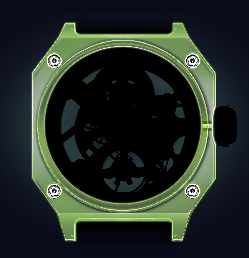 HAOFA Color Crystal Automatic Watch Power 72 Hours 2208