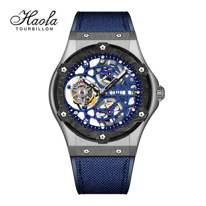 Haofa Tourbillon 1918 Carbon Fiber Bezel Titanium Alloy Case