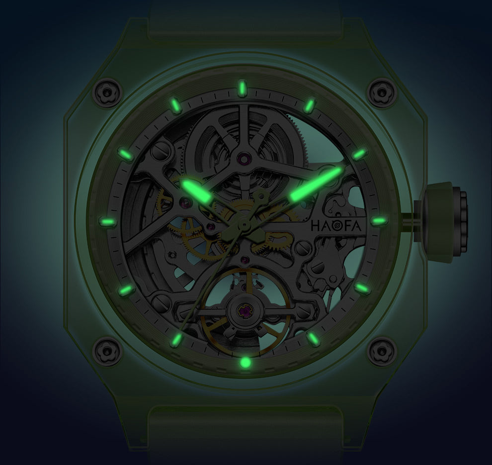 HAOFA Color Crystal Automatic Watch Power 72 Hours 2208