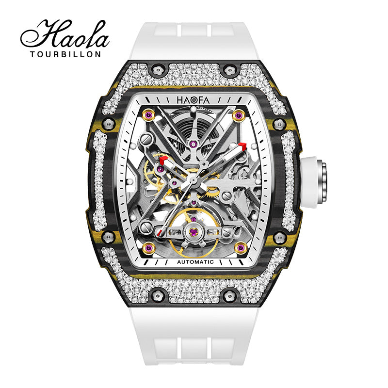 HAOFA Carbon Fiber and Crystal Bezel Automatic Movement 1989