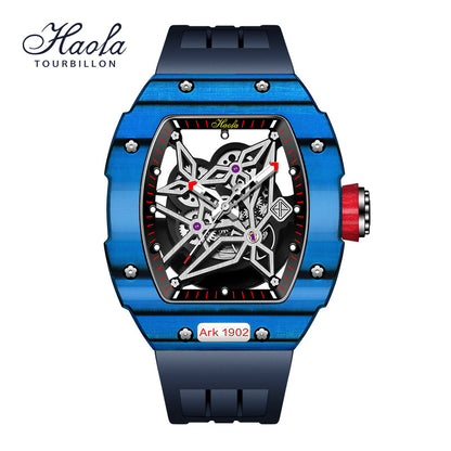 HAOFA Skeleton Carbon Fiber Automatic Watch 1902