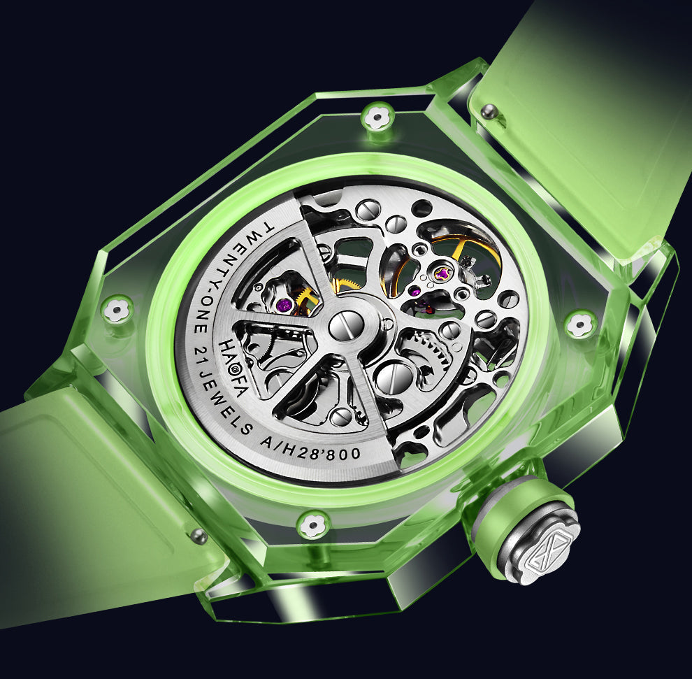 HAOFA Color Crystal Automatic Watch Power 72 Hours 2208