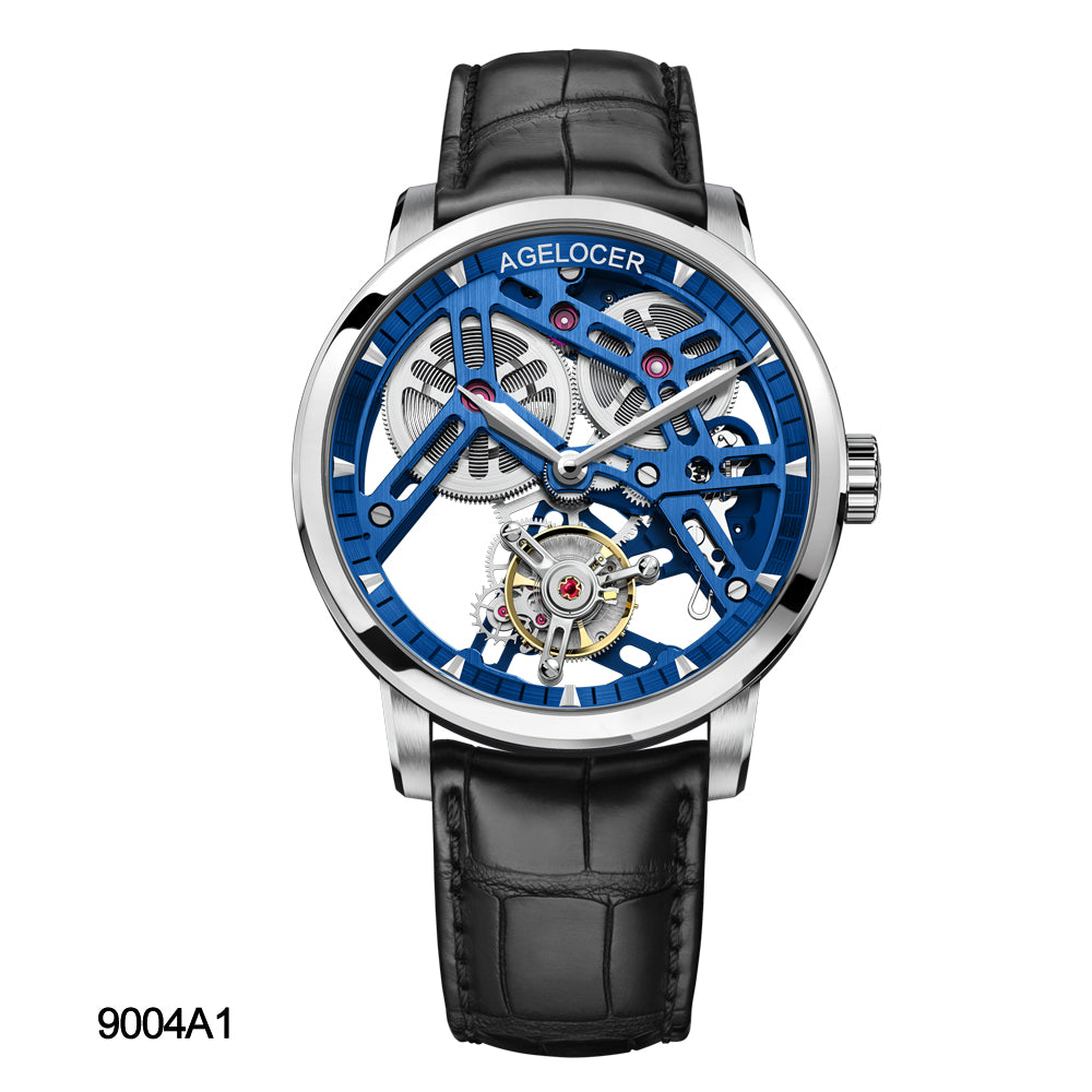 AGELOCER Hollow Tourbillon Skeleton Watch Series 9001 9004