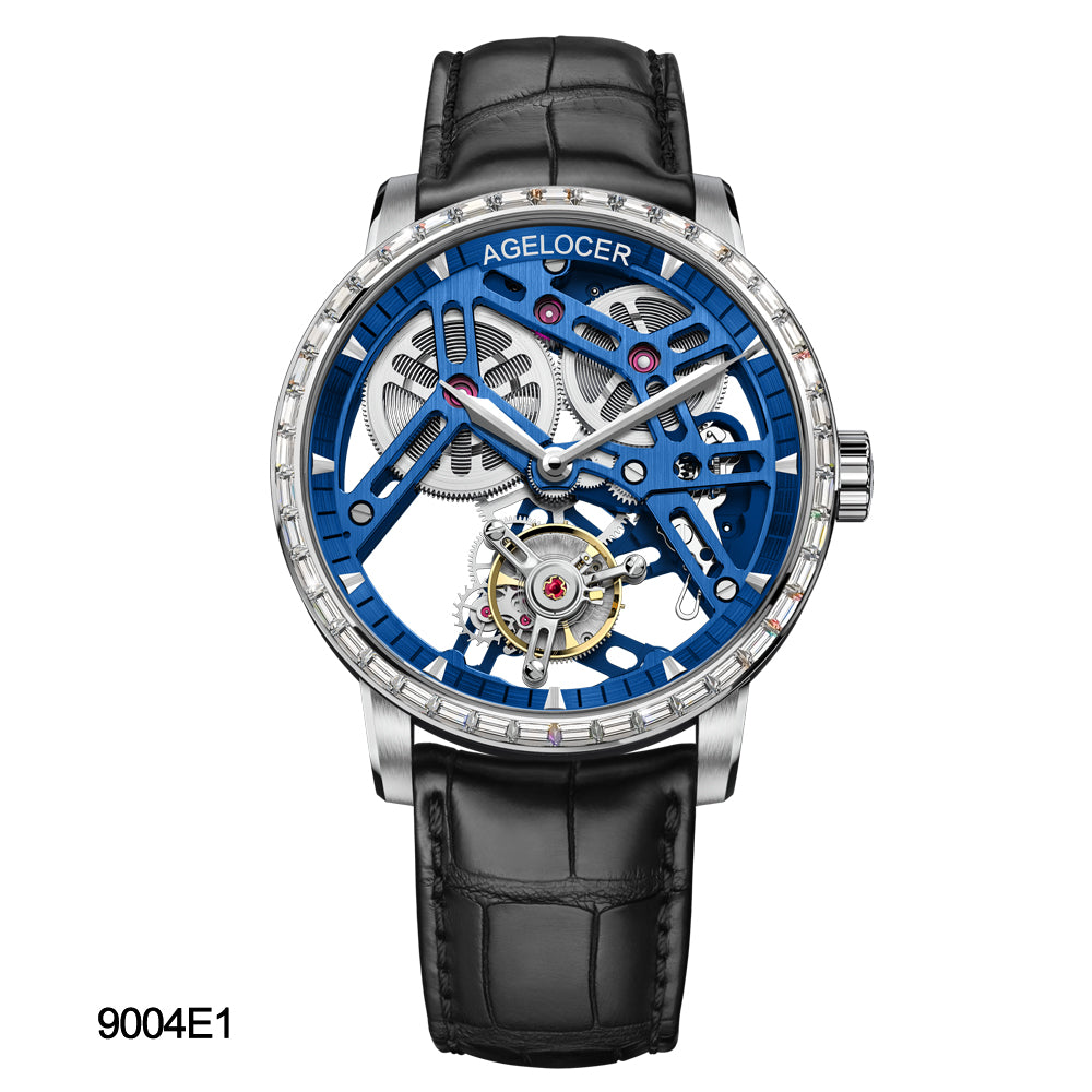 AGELOCER Hollow Tourbillon Skeleton Watch Series 9001 9004