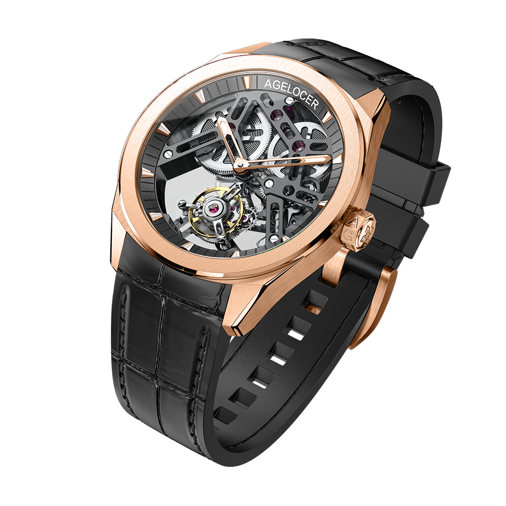 Agelocer Tourbillon Watch Series 9101 9104