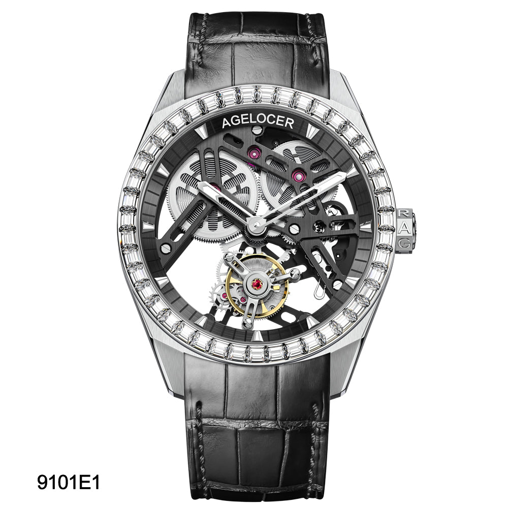 Agelocer Tourbillon Watch Series 9101 9104