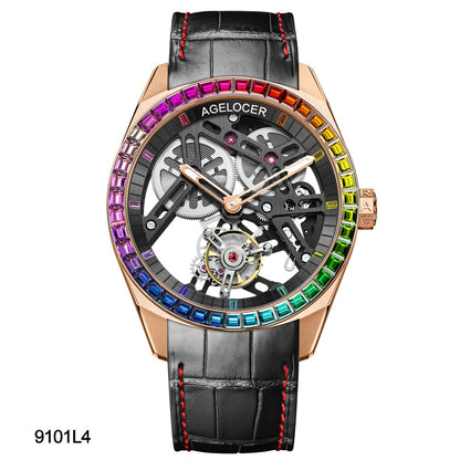 Agelocer Tourbillon Watch Series 9101 9104