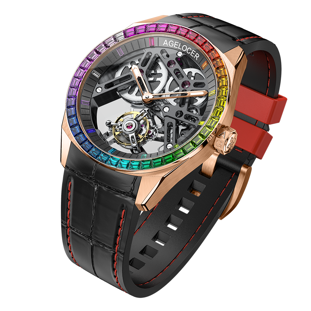 Agelocer Tourbillon Watch Series 9101 9104