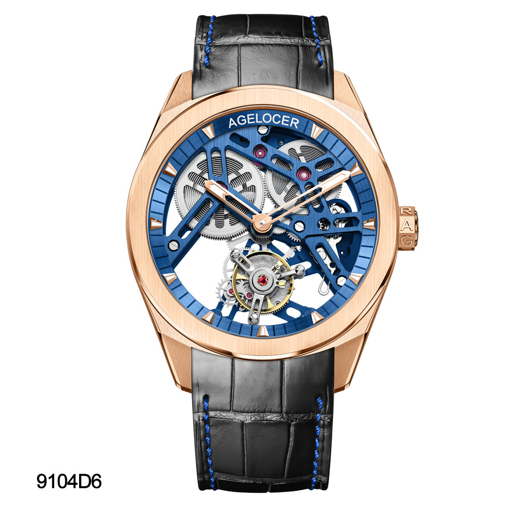 Agelocer Tourbillon Watch Series 9101 9104