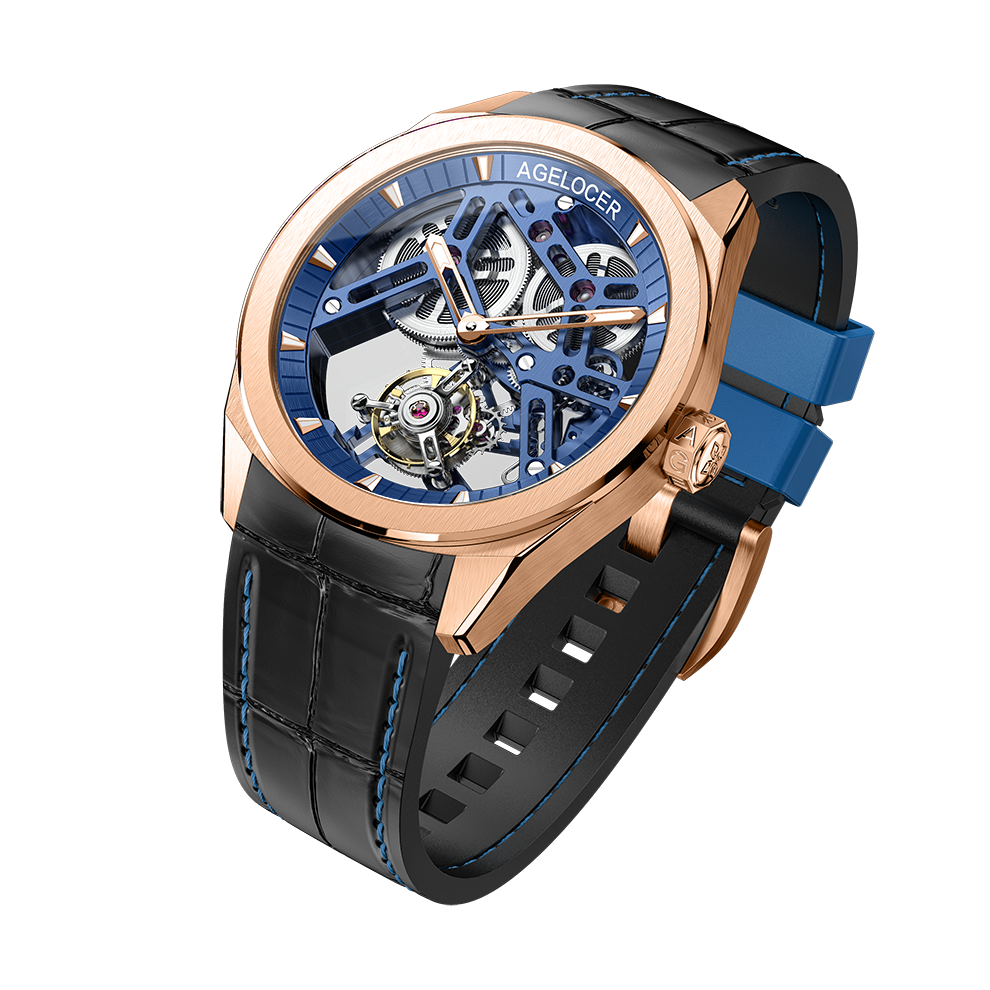 Agelocer Tourbillon Watch Series 9101 9104