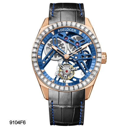 Agelocer Tourbillon Watch Series 9101 9104