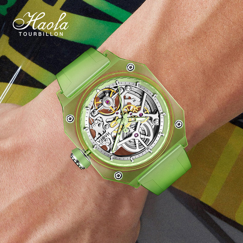 HAOFA Color Crystal Automatic Watch Power 72 Hours 2208